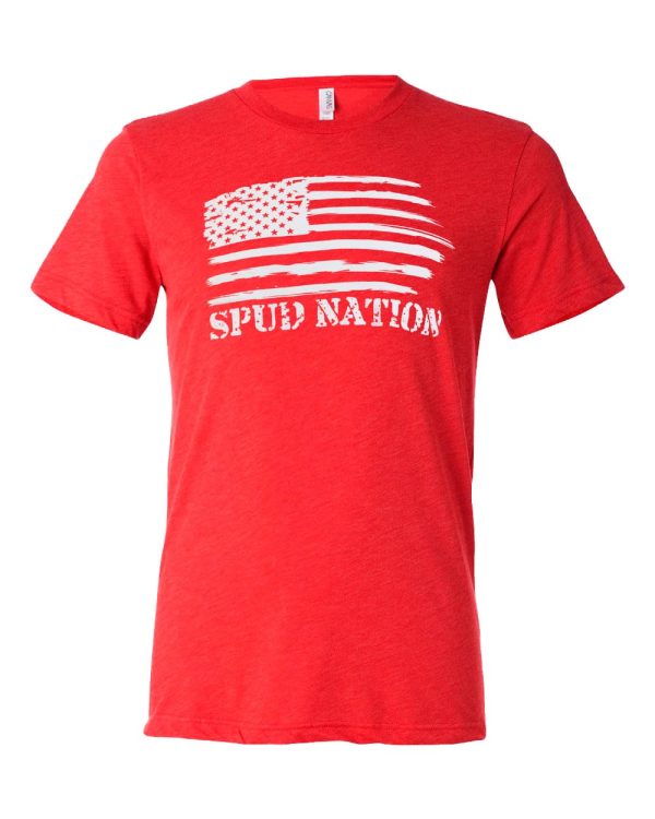 spud apparel flag red